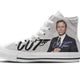 james bond ladies high top sneakers