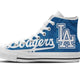 los angeles dodgers ladies high top sneakers