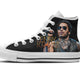 lenny kravitz mens high top sneakers