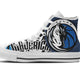 dallas mavericks ladies high top sneakers