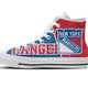 new york rangers ladies high top sneakers