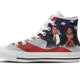 michelle and obama mens high top sneakers