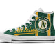 oakland athletics mens high top sneakers