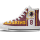 kirk cousins ladies high top sneakers