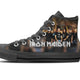 iron maiden ladies high top sneakers