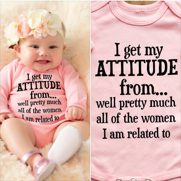 Baby with Attitude Onesie