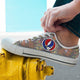 grateful dead skull mens low cut sneakers