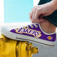 los angeles lakers mens low cut sneakers cut