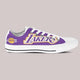 los angeles lakers ladies low cut sneakers