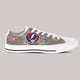 grateful dead skull mens low cut sneakers