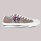 grateful dead skull ladies low cut sneakers