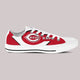 cincinnati reds ladies low cut sneakers