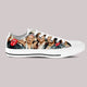 rolling stones mens low cut sneakers