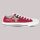 pink mens low cut sneakers