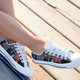 rolling stones ladies low cut sneakers