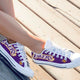 los angeles lakers ladies low cut sneakers