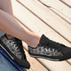 johnny cash black ladies low cut sneakers