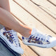 troy aikman ladies low cut sneakers