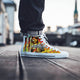 jimi hendrix mens high top sneakers