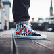 the who mens high top sneakers