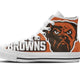 cleveland browns mens high top sneakers high top