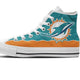 miami dolphins mens high top sneakers high top 2
