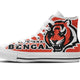 cincinnati bengals mens high top sneakers high top