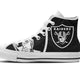 oakland raiders mens high top sneakers high top
