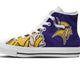 minnesota vikings mens high top sneakers high top