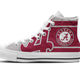 alabama crimson tide mens high top sneakers high top