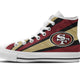 san francisco 49ers mens high top sneakers