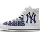 new york yankees mens high top sneakers high top