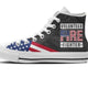 volunteer firefighter mens high top sneakers high top