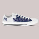 new york yankees mens low cut sneakers cut