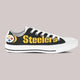 pittsburg steelers mens low cut sneakers cut