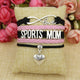 infinity love sports mom bracelet custom heart charm free just pay shipping