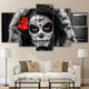 5 PIECE DAY OF THE DEAD CANVAS
