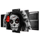 5 PIECE DAY OF THE DEAD CANVAS