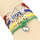 Infinity Love Autism Mom or Mum Grandma Nana Aunt Sister Awareness Charm yours FREE