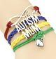 Infinity Love Autism Mom or Mum Grandma Nana Aunt Sister Awareness Charm yours FREE