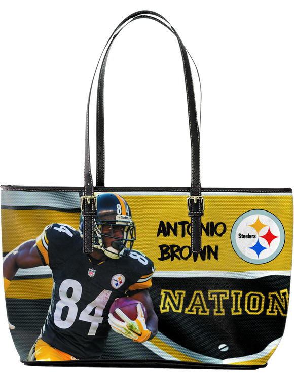 Antonio Brown Cool Large Leather Tote