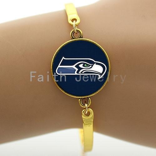 seattle seahawks golden bracelet