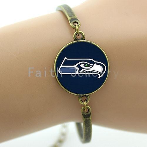 seattle seahawks metal bracelet