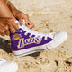 los angeles lakers ladies high top sneakers