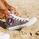 grateful dead skull ladies high top sneakers