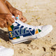 utah jazz ladies high top sneakers