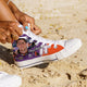 denny hamlin ladies high top sneakers