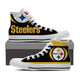 pittsburg steelers ladies high top sneakers