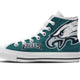 philadelphia eagles ladies high top sneakers