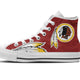 washington redskins ladies high top sneakers